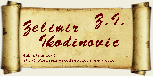 Želimir Ikodinović vizit kartica